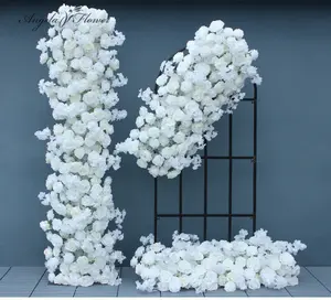 S-A7588 White Cherry Wedding Backdrop Arrangement Hanging Flower Party Event Props