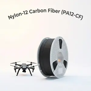 SUNLU PA12-CF Nylon Ultra-Strong Filament 1KG  - Carbon Fiber Reinforced for Aerospace Frames, Durable Outdoor Gear & Precision Engineering
