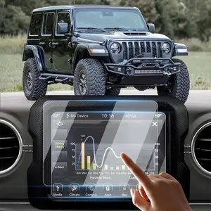 for Jeep Wrangler JL 2018-2022 And Gladiator 2020-2022, 8.4-Inch GPS Navigation Touchscreen Display Tempered Glass Screen Protector Cover Easy Installation Durable