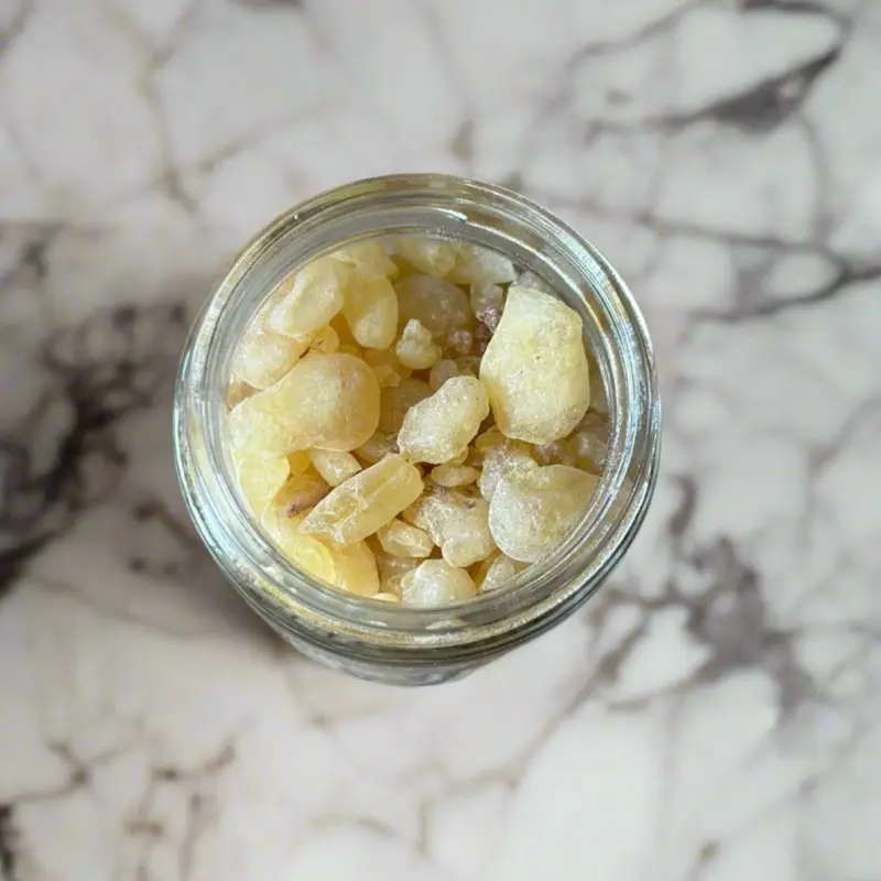 Frankincense High Quality Resin 4Oz Glass Jar for Stress Relief Improved Concentration & Spiritual Connection Premium Aromatic Compound for Well-being