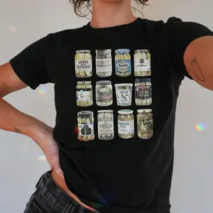 Funny Pickle Jar Baby Tee - 90s Y2K Vintage Style