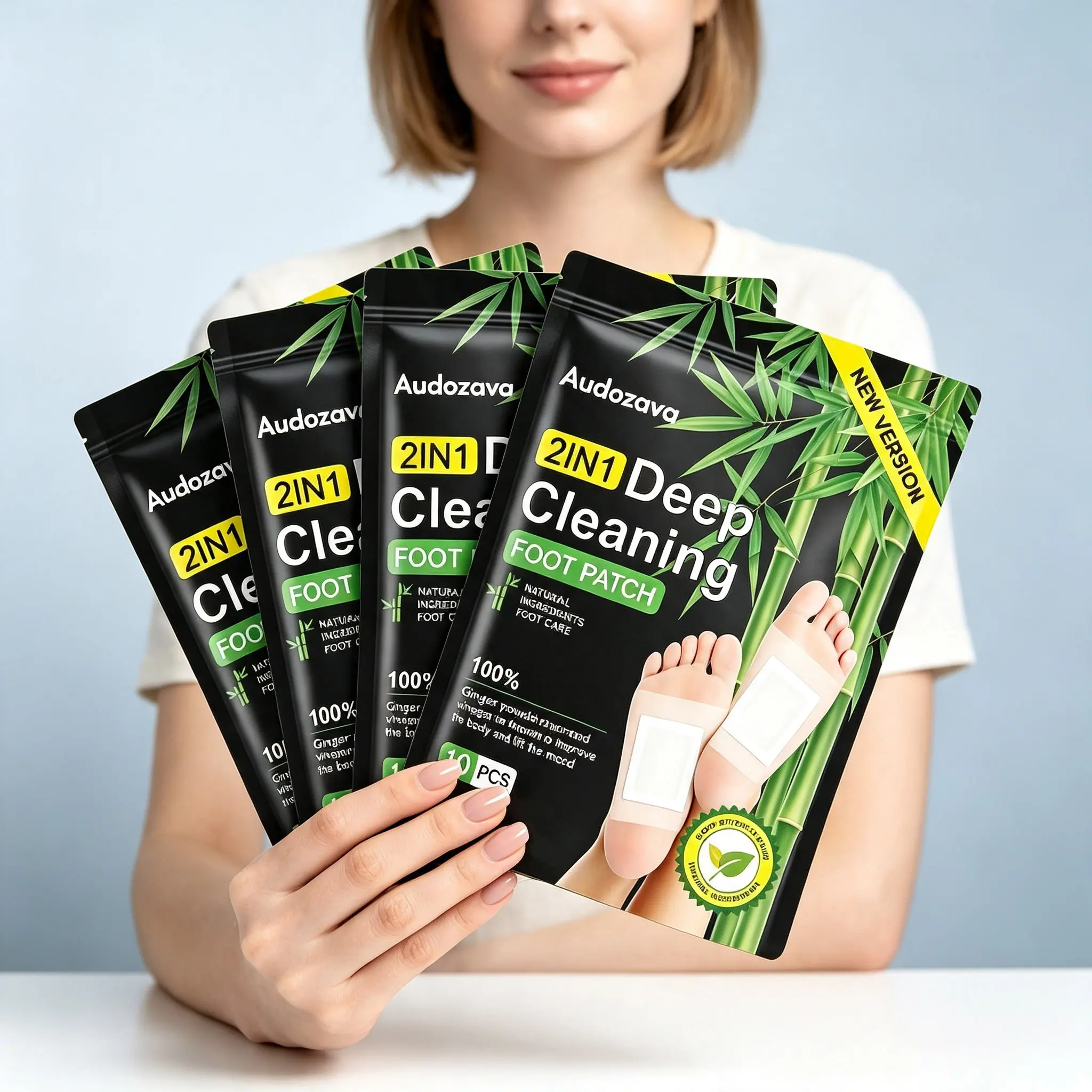 40/20/10pcs Foot Detox Patches for Stress Relief, Toxin Removal & Better Sleep | Natural Deep Cleansing Pads Nail Charcoal Health Fitness, Wellness, Therapy