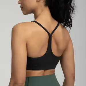 Colorfulkoala Women's Dreamlux Y-Back Yoga Bra Low Impact Workout Tops with Removable Cups sports