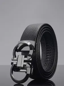 Men's Ratchet Belt with Circular Buckle, Modern Style, Comfort Trim to Fit, Adjustable Automatic Buckle Belt for Business, Leisure, Party, Daily Use, Belts Gift for Man