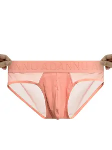 1pcs Men's Ice Silk Splice Triangle Underwear, Sexy Feature Sporty Breathable Butt Lifting, Casual Fitted All Seasons