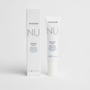 Nu Colour Peptide Pout Lip Plumping Gloss - Makeup Cosmetic with Peptide Formula for Effective Lip Plumping Lipgloss Lipstick Hyaluronic Radiant Glossy