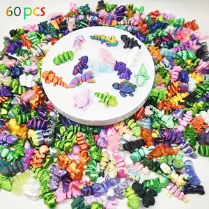 60 Piece Set 3D Printed Animal Kingdom Models, Unique Animal Decorations, Room Decoration, Garden Ornaments, Aquarium Accessories, Holiday Scene Ideal Choice