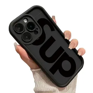 Creative Curved Geometric Art Design Phone Case for iPhone 17 AIR 15 PRO 16 PRO MAX 14 PLUS 13 RRO 12 PRO MAX Shockproof Drop-Proof TPU Protection Aesthetic Cover Black Magnetic Reindeer Christmas S23 Ultra Delight Tree S24 S22 S26 Masked Metal Frameless