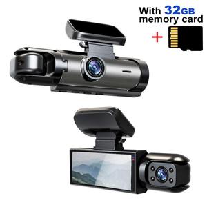 hd 1080p car dash camera (1 count), front & rear dual-lens car video recorder with night vision, dashboard wide angle driving recorder, dash camera for car, dashcam, automotive, vehicle, car dvr, safe driving camera