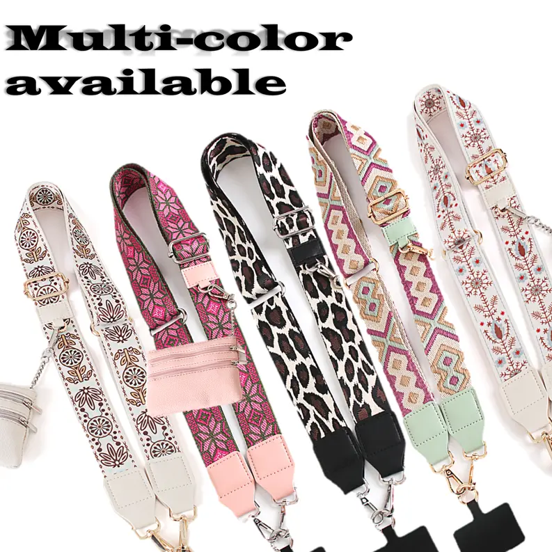 Crossbody Phone Lanyard with Zipper Wallet & Clip, Adjustable Hands Free Phone Strap, Travel Essentials, Viral Gift for Mom/Dad, Back to School