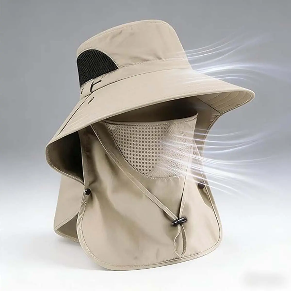 Sun Hats for Men Women 2026 with Neck Flap UPF UV Protection Wide Bucket Hat Hiking Fishing Hats