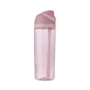 Owala FreeSip Water Bottle - Rose Pink Clear Triton Edition, 2026 Summer Washable Reusable Hydrate Gift, Kitchenware Drinkware Tumbler