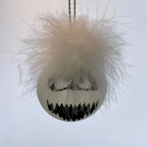 Bumble Abominable Snow Monster Handmade Glass Christmas Ornament Gift Lightweight