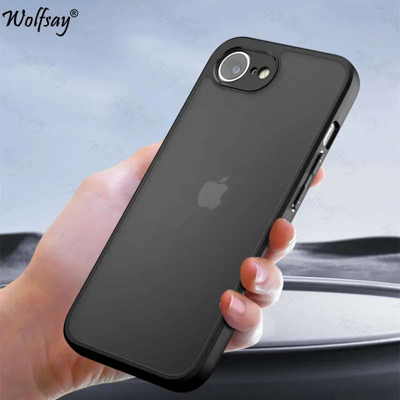 Matte Transparent Phone Case For iPhone 16e Case Full Edge Matte PC Back Cover For iPhone 16e Case For iPhone 16e 16 e 6.1 inch