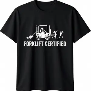 Forklift Certified Shirt, Funny Certified Forklift Operator T-Shirt Graphic tees