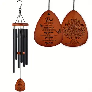 1pc Garden memorial condolence gift wind chimes - memorial gifts for the lost - children's feelings for their fathers - memorial condolence home decoration outdoor garden terrace wind chimes as memorial gifts