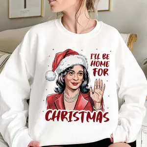 Kamala Harris I'll Be Home for Christmas Shirt , Madam president , Kamala Shirt