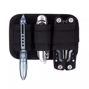 Tactical EDC Elastic Insert Bag with Hook & Loop Backing, Multi-functional Vest Backpack Accessory Storage Module, Sports & Outdoor Accessories, Durable Outdoor Hiking