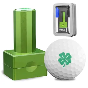 Golf Ball Stamp, Self-Inking Marker, Quick-Dry Permanent Marking Tool, No Leaks or Refills, Reusable & Waterproof, Golf Gift for Men
