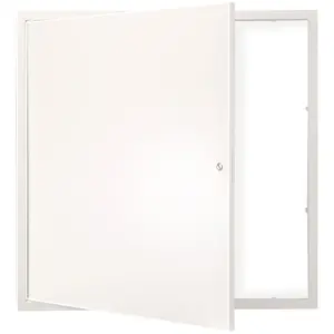 VEVOR Access Panel for Drywall & Ceiling, 16 x 16 Inch Plumbing Access Panels, Reinforced Access Door, Heavy-Duty Steel Wall Hole Cover, Easy Install Removable Hinged Panel for Wiring & Cables, Silver