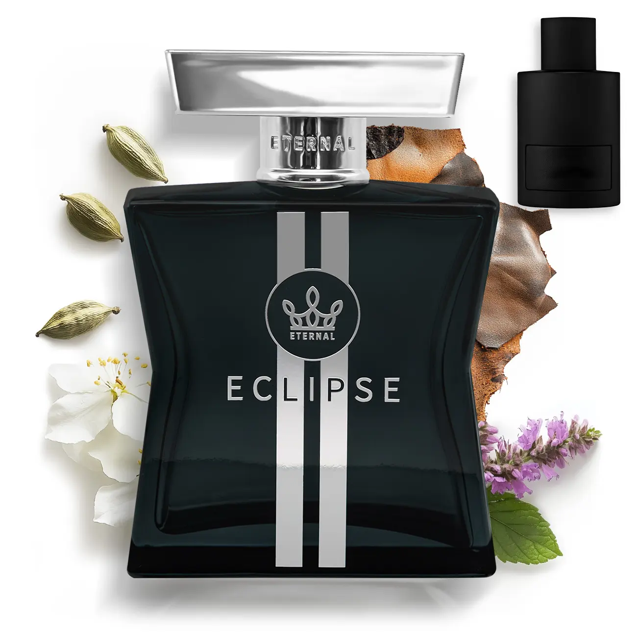 Eternal Eclipse - Inspired by Iconic Leather Cardamom Perfume - 3.4 oz (100ml) - EDP - Long-lasting - Vegan - Clean Ingredients - Unisex Perfume for Men and Women - 2000 sprays