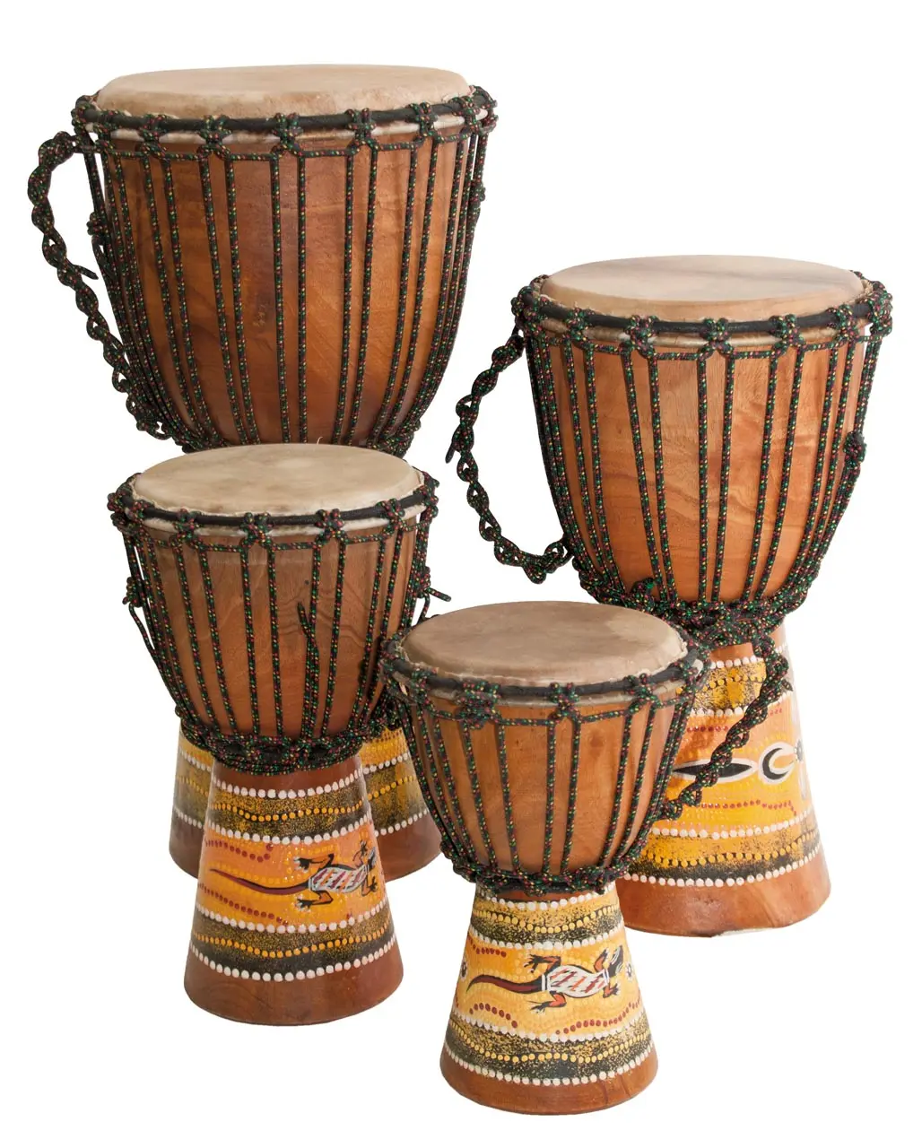 Djembe Beginner Paint, 10" 12' 16" 20" 24" tall.