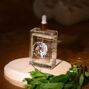 Organic Peppermint Oil Invigorate & Refresh Essential Oil in Elegant Glass Bottle for Aromatherapy and Healthcare Fitness Therapeutic