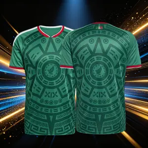 2026 Mexico Home And Away Short And Long Sleeve Soccer Jersey Fans Version Breathable