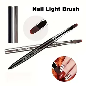 Flat head/round head/large square circle/professional nail brush - gel repair brush for nail design, fine tip nail brush, nail tools, Nail Design Pen, suitable for acrylic nail art, DIY Nail Art, DIY Manicure, household and salon use, Nail Supplies