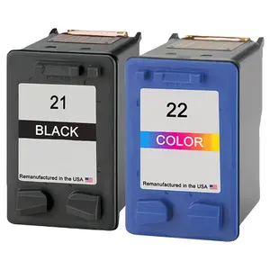U.S. Remanufactured for HP 21 Black and HP 22 Tri-Color Combo Pack Ink Cartridges