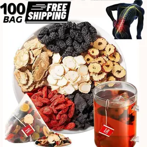 【Men's essential】Turmeric Kidney Tea Formula - Organic Ginseng Six Treasures Tea for Men & Women, Traditional Herbal Blend for Kidney Cleanse & Natural Energy Boost