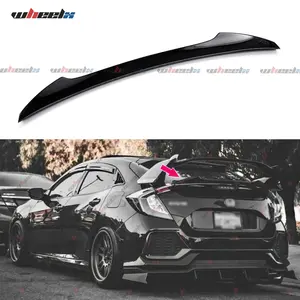 2016-2021 – Honda Civic Hatchback 5-Door – WHEELX High Kick Trunk Spoiler Rear Wing – 10th Gen FK4/FK7/FK8 | Gloss Black | All Hatch Trims Fit fathersdaygift fathersdaygift