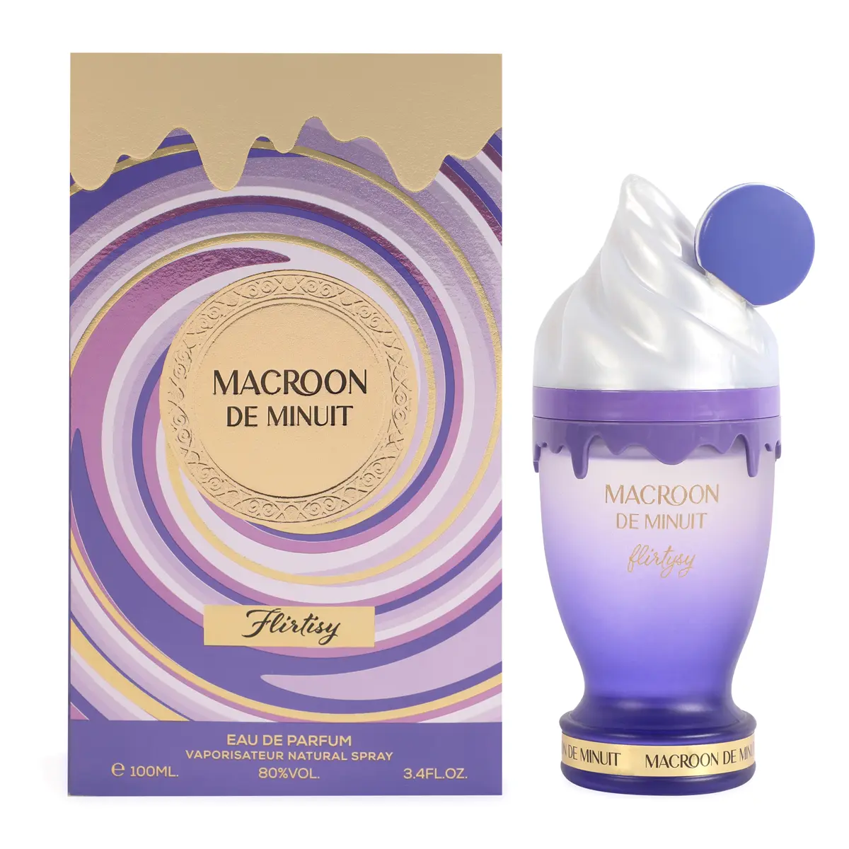 Afaq Macroon De Minuit Flirtisy Eau De Parfum Vaporisateur Natural Spray 100ml - Perfume