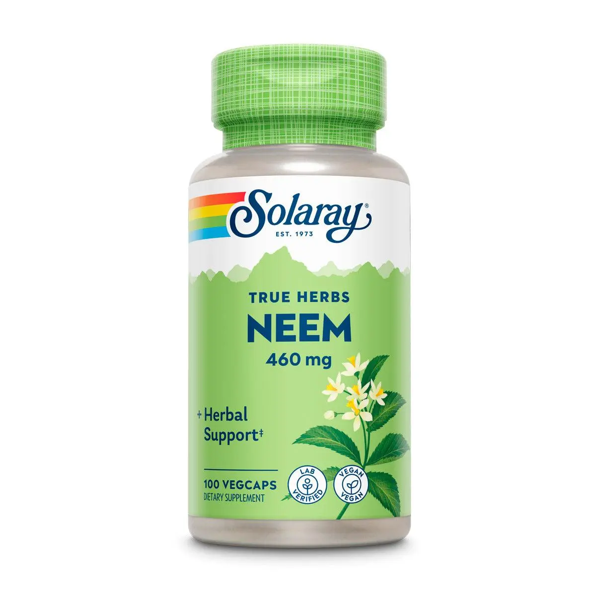 Solaray Neem Leaf Supplement, 460mg Health & Wellness Nutritional Supplement