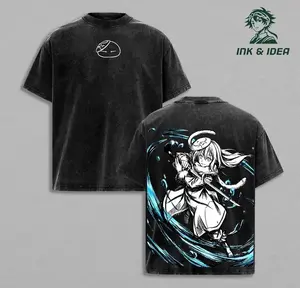 Rimuru Tempest That Time I Got Reincarnated As A Slime Vintage Washed Oversized Graphic T Shirt Anime Streetwear Heavyweight Cotton Unisex Manga Aesthetic Water Dragon Skill Fantasy Isekai Theme Gift For Anime Fans