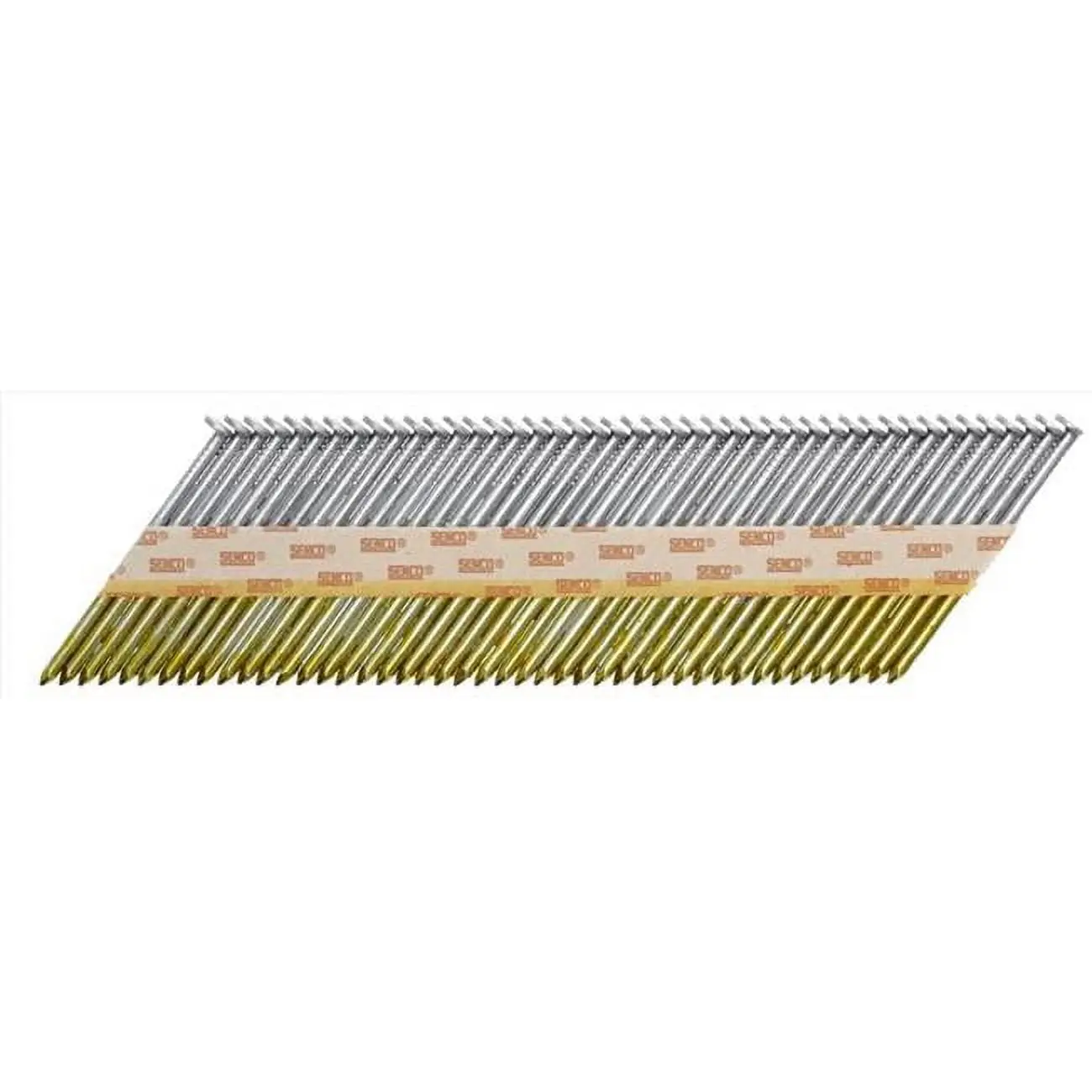 Senco 2017901 2.375 in. Angled Strip Hot-Dip Galvanized Framing Nails - Chisel Point, for Sheathing, Subflooring, Decking, Paper Tape Compatibility - Pack of 2500