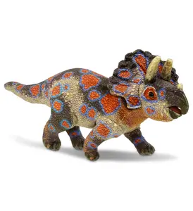 WILD COLLECTION PLUSH - TRICERATOPS DINOSAUR 17"