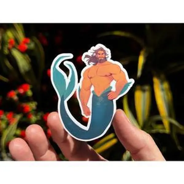 Merman Sticker Featuring Nereus