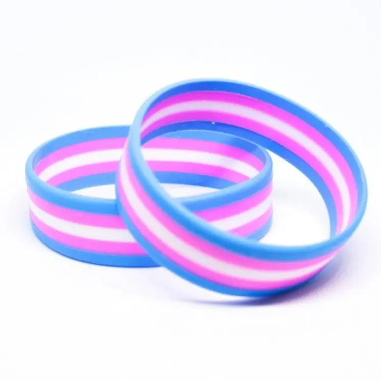 Colorful Silicone Bracelet, LGBTQ+ Jewelry, Gay Pride