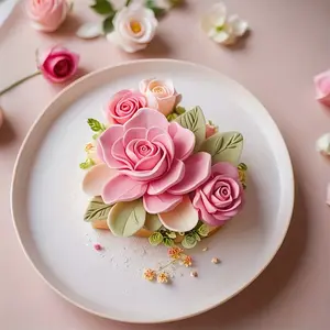 Gardenia silicone mold, suitable for making soap, aromatherapy candles, clay resin casting molds - pendant mold, perfect for DIY making of Valentine's Day, Mother's Day, Father's Day, and birthday gifts