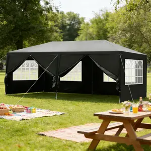 10'x20'/30' Outdoor Canopy Tent, Party Tent w/Removable Sidewalls, Event Tents for Parties, Outside Waterproof Wedding Canopy for Holiday, Summer Vibes, Outdoor Fun