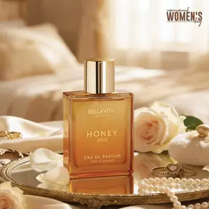 BELLAVITA Honey Oud Unisex Perfume – Sweet Woody Amber Luxury Eau De Parfum Long Lasting Fragrance 100ml