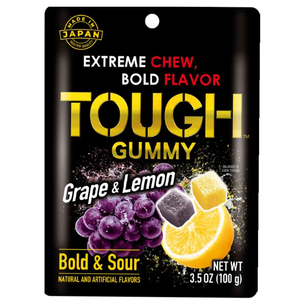 Kabaya Tough Gummy Grape & Lemon - 100g