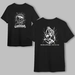 The Offspring Mohawk Skull 2026 Tour Tee - Heavy Cotton Screen Print T-Shirt with Classic Fit for Everyday Streetwear