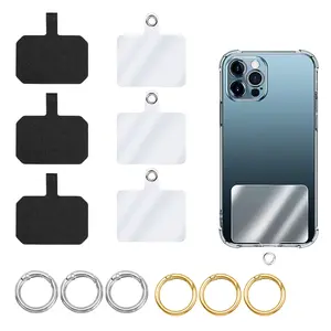 6 Pieces Phone Tether Tab for Phone, Cell Phone Lanyard Patch, Phone Strap Replacement Part for All Full Phone Cases