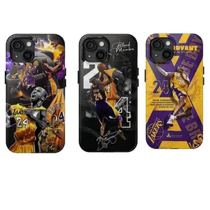 Kobe Bryant Phone Case, Sport Basketball For Fan Themed Phone Case Premium Matte Texture, Protection, Shockproof, Anti-Drop, Anti-Fingerprint For IPhone 17-12, Pro Max, Pro Plus, and Samsung S25-22 Protection Safety