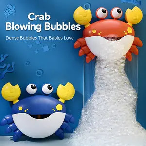Electric Crab Bubble Machine, Bath Bubble Maker, Bath Toy for Kids, Music Play, Unisex Baby Shower Gift, Perfect for Boys & Girls