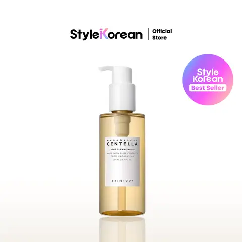 [SKIN1004] Madagascar Centella Light Cleansing Oil 200ml, Deep Cleansing, Moisturizing Cleansing Oil, One Step All at Once Cleansing Oil, Fresh Finish, Pore Care, Korean Skincare, Viral Cleanser