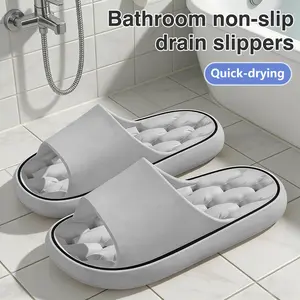 Soft Comfort Slippers for Men and Women, Hollow Out Perforated Design Non-Slip Shoes, Lightweight Cushioned Footwear for Bedroom, Living Room, All Season Indoor Wear