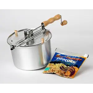 Whirley Pop Stovetop Popper with Metal Gears and Popcorn Kit